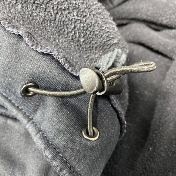 VTG CC Filson Navy Blue Wool Lined Full Zip Collarless Jacket Inner Pocket M USA - Picture 7 of 10